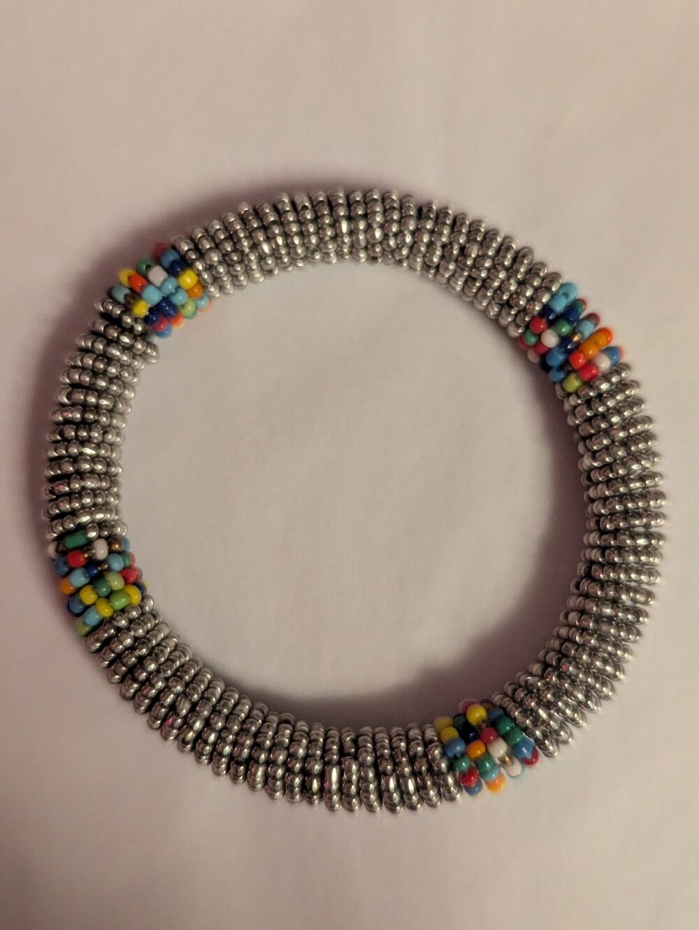 Maasai Beaded 3-Bangle Set - Picture 3 of 3